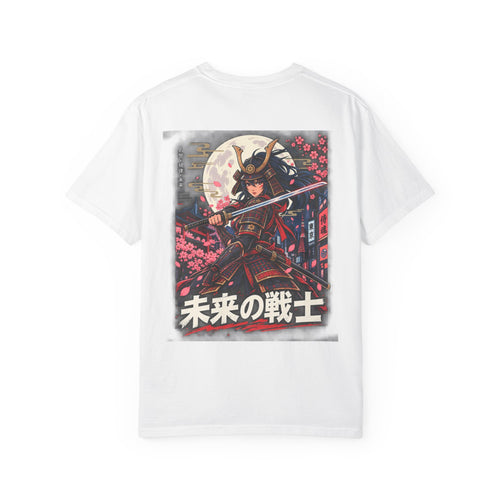 Samurai Warrior Graphic Tee — 未来の戦士 (Warrior of the Future) Back Print T-Shirt