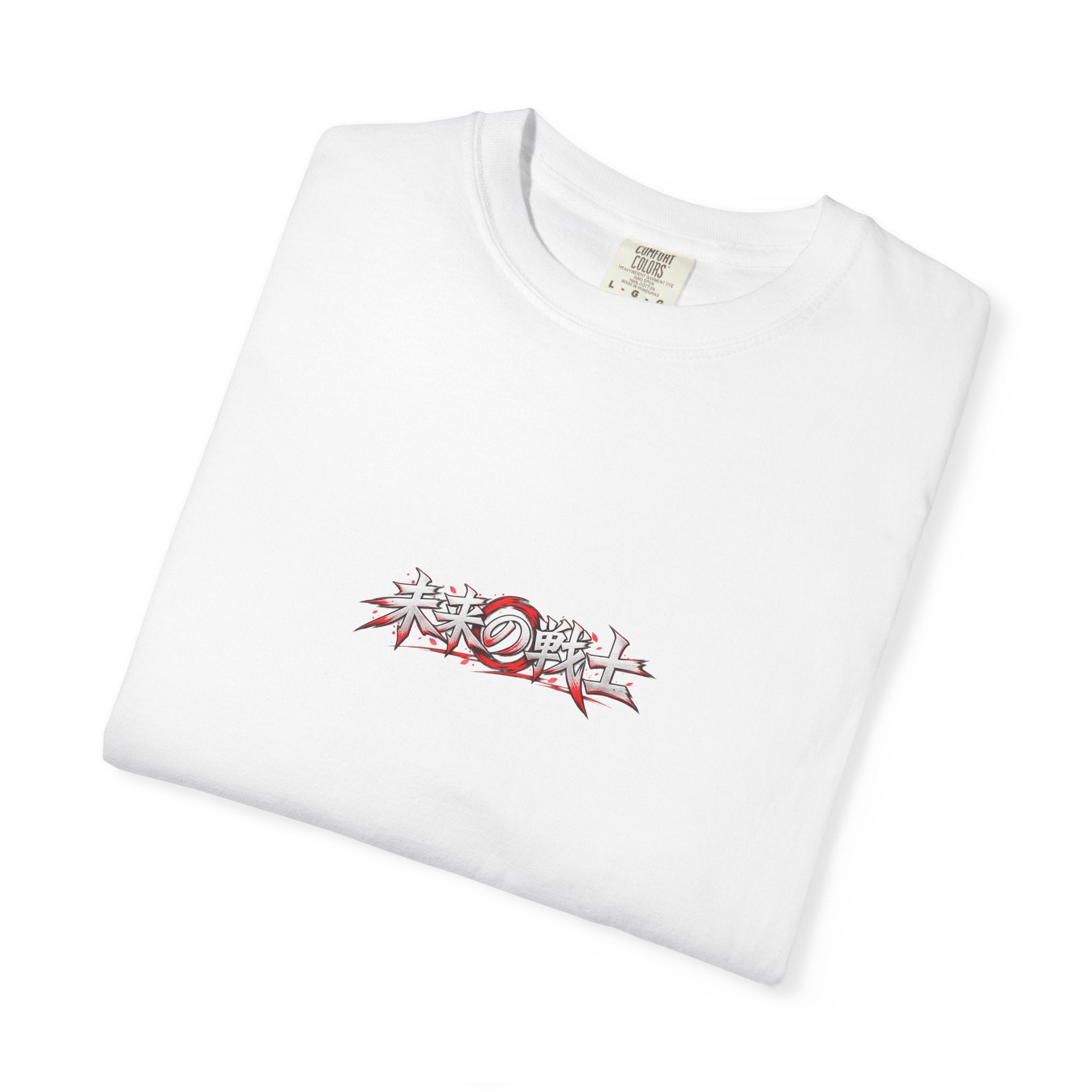 Samurai Warrior Graphic Tee — 未来の戦士 (Warrior of the Future) Back Print T-Shirt