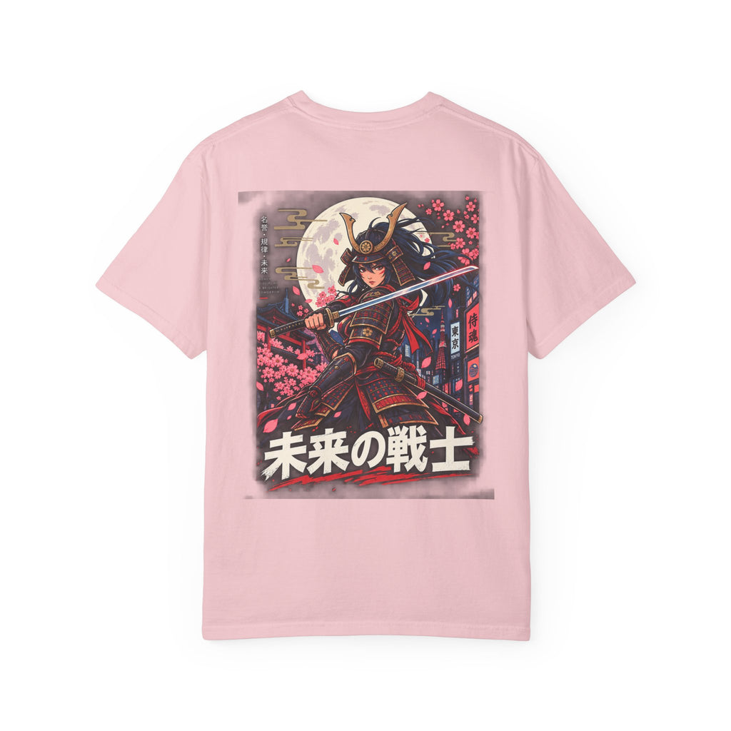 Samurai Warrior Graphic Tee — 未来の戦士 (Warrior of the Future) Back Print T-Shirt
